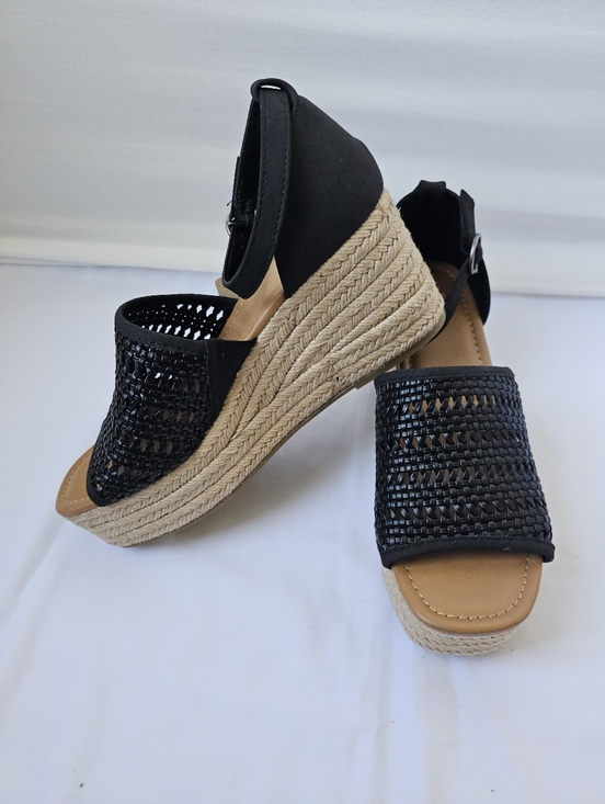 a.n.a Shoes - A.N.A. Espadrille Platform Wedge Sandals with Dyed Platform – Size 10
